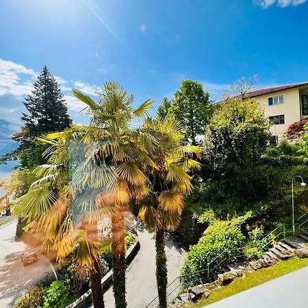 Enchanting View Of Maggiore Mountains Appartement Brissago